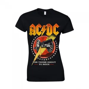 AC/DC Womens/Ladies For Those About to Rock T-Shirt