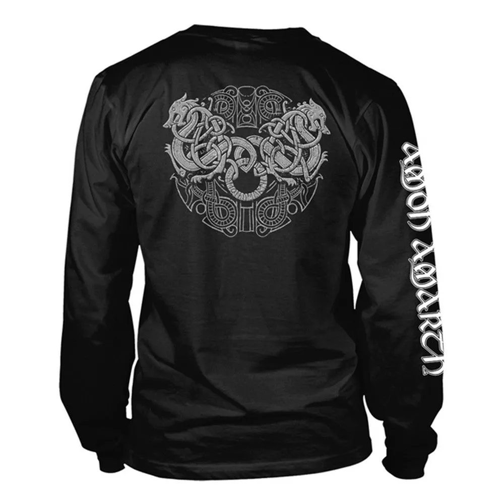 Amon Amarth Unisex Adult Skull Long-Sleeved T-Shirt