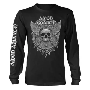 Amon Amarth Unisex Adult Skull Long-Sleeved T-Shirt