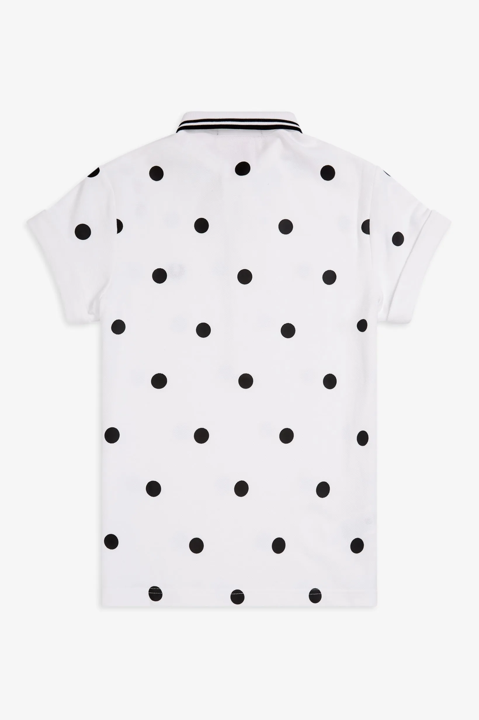 Amy Winehouse White Polka Dot Pique Shirt