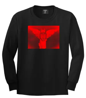 Angel Statue Wings Dark Goth Long Sleeve T-Shirt