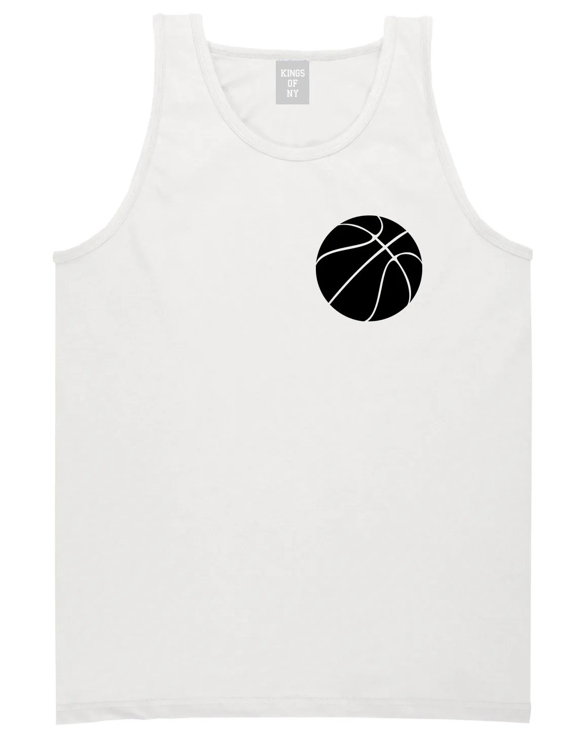 Basketball Logo Chest Mens Tank Top Shirt