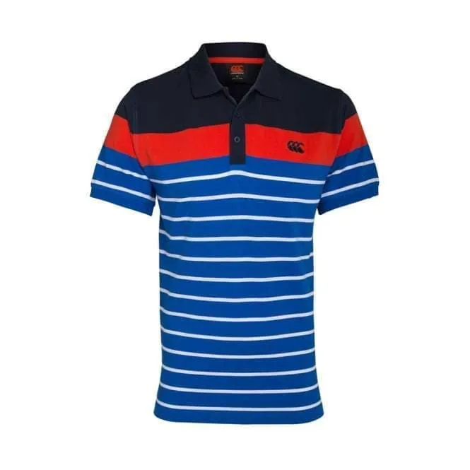 Canterbury Men's Contrast Stripe Polo Shirt Size Medium Only