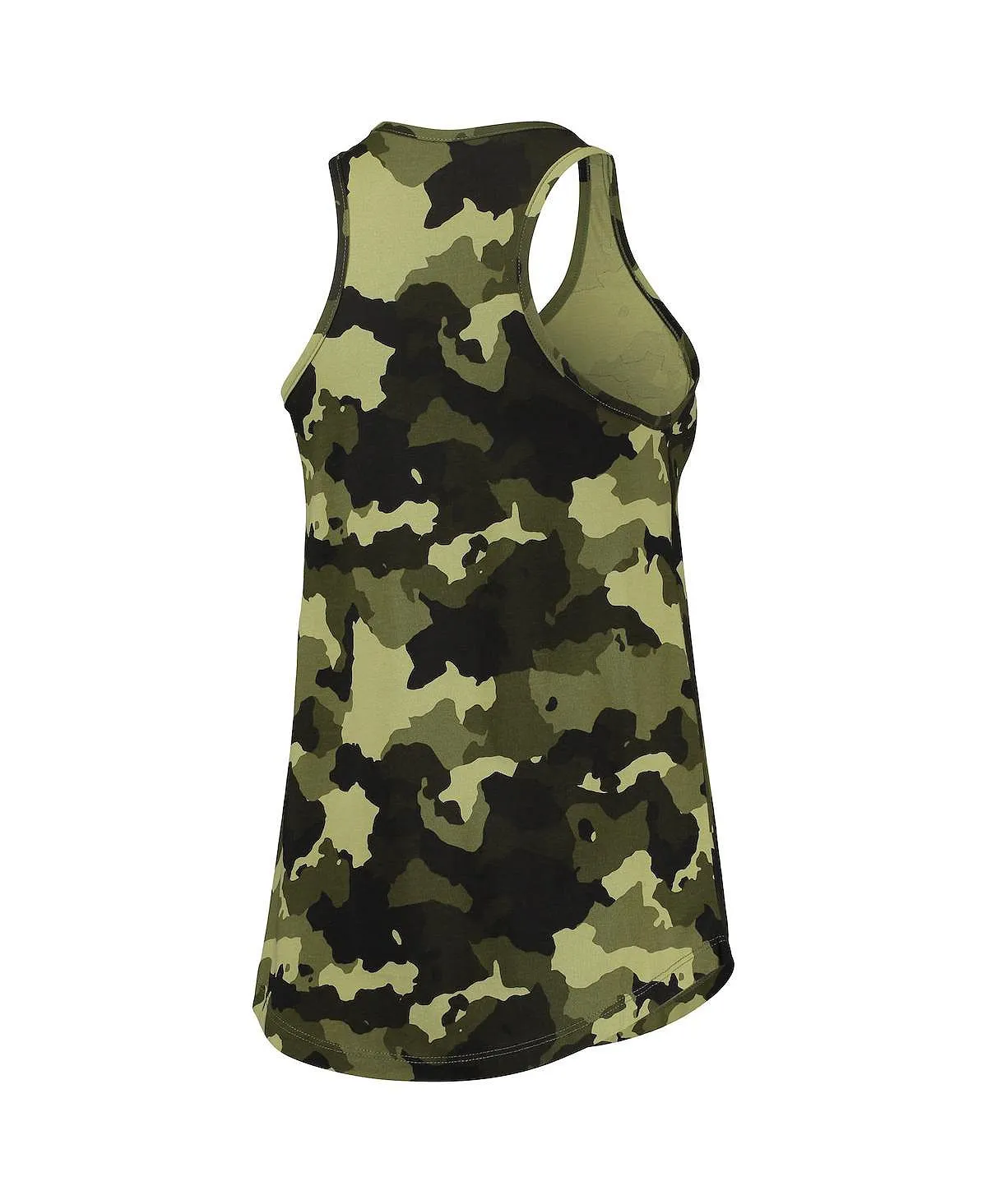 Chicago Cubs Women's 2022 MLB Armed Forces Day New Era Camo Green Jersey