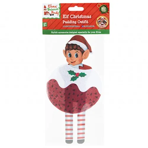 Christmas Pudding Outfit for Elf - Festive Costume Accessory Holiday Clothing