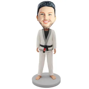 Cool Male Karate Taekwondo Custom Bobblehead