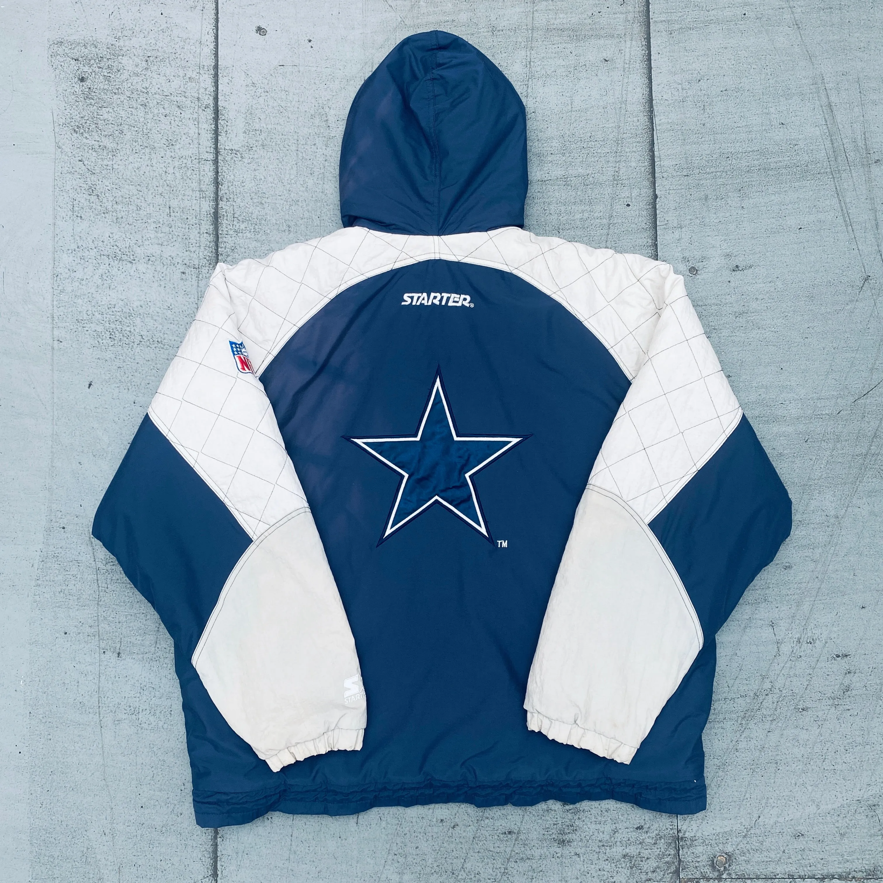 Dallas Cowboys: 1990's Fullzip Starter Jacket (XL)