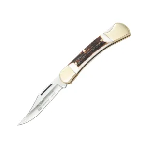 Earl Staghorn Handle Lockback Folder