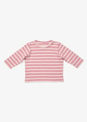 Edward Baby Long Sleeve - Rose Stripe