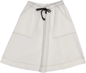 GS24440-WHITE DENIM-SKIRT LUELLA COUTURE