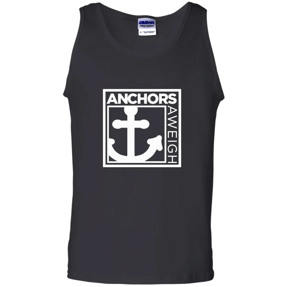 “Know Your Boat” – Anchor - White on 100% Cotton Tank Top