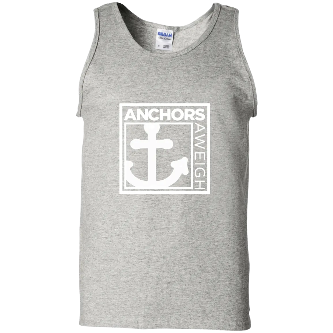 “Know Your Boat” – Anchor - White on 100% Cotton Tank Top