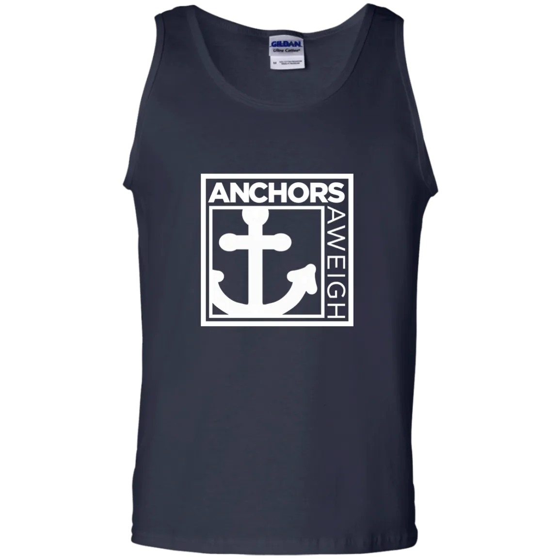 “Know Your Boat” – Anchor - White on 100% Cotton Tank Top