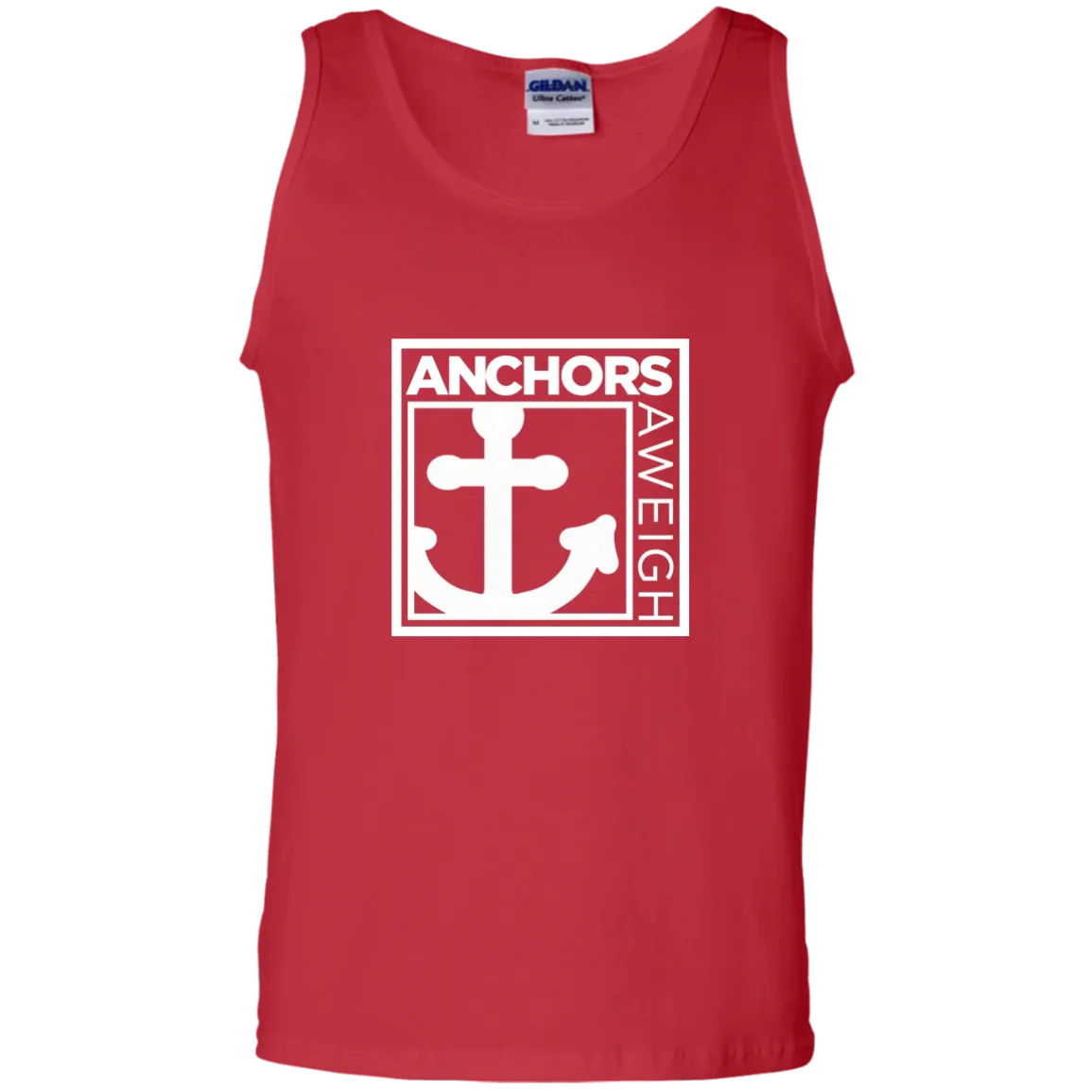 “Know Your Boat” – Anchor - White on 100% Cotton Tank Top