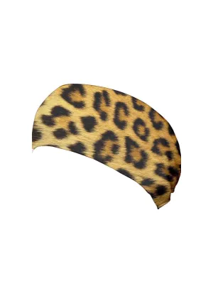 LEOPARD WIDE STRETCHY HEADBAND