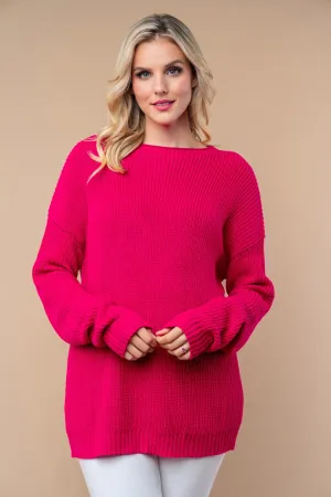 Long Sleeve Solid Knit Sweater