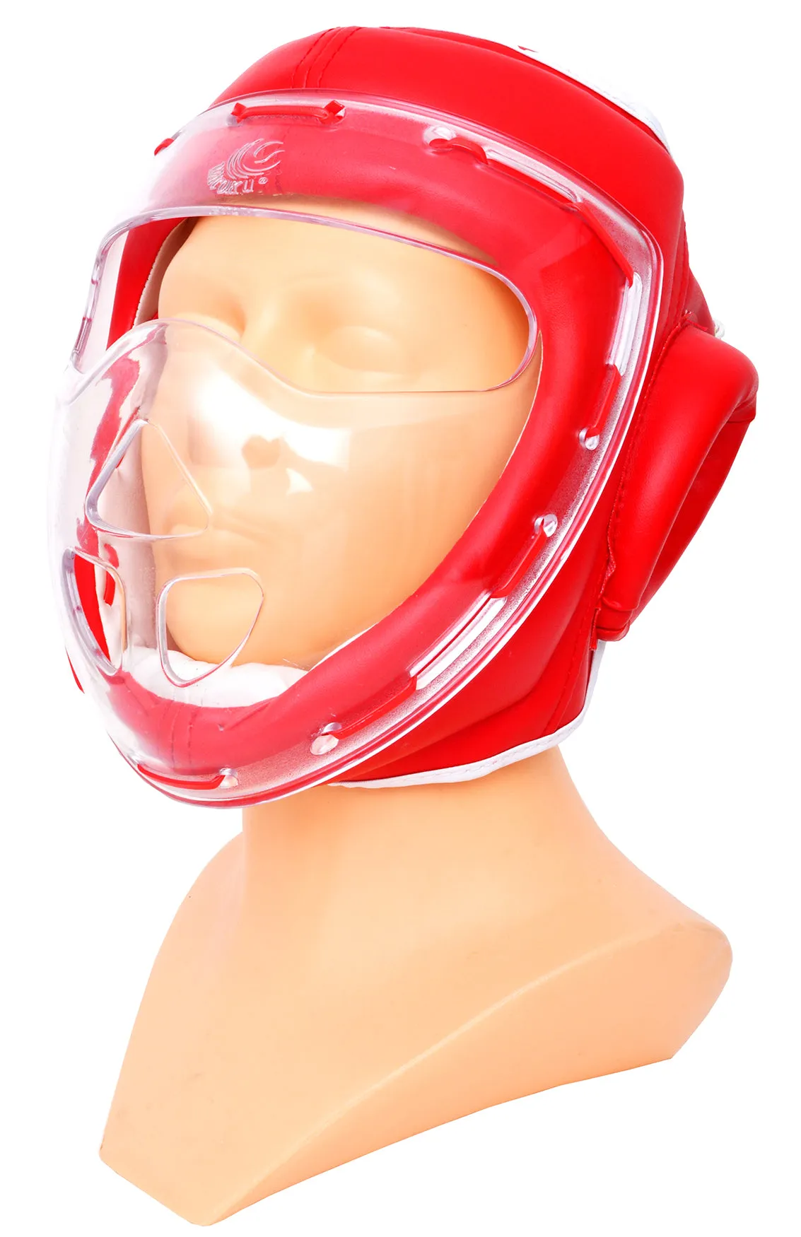 MAR-133A | Red Transparent Mask Head Guard