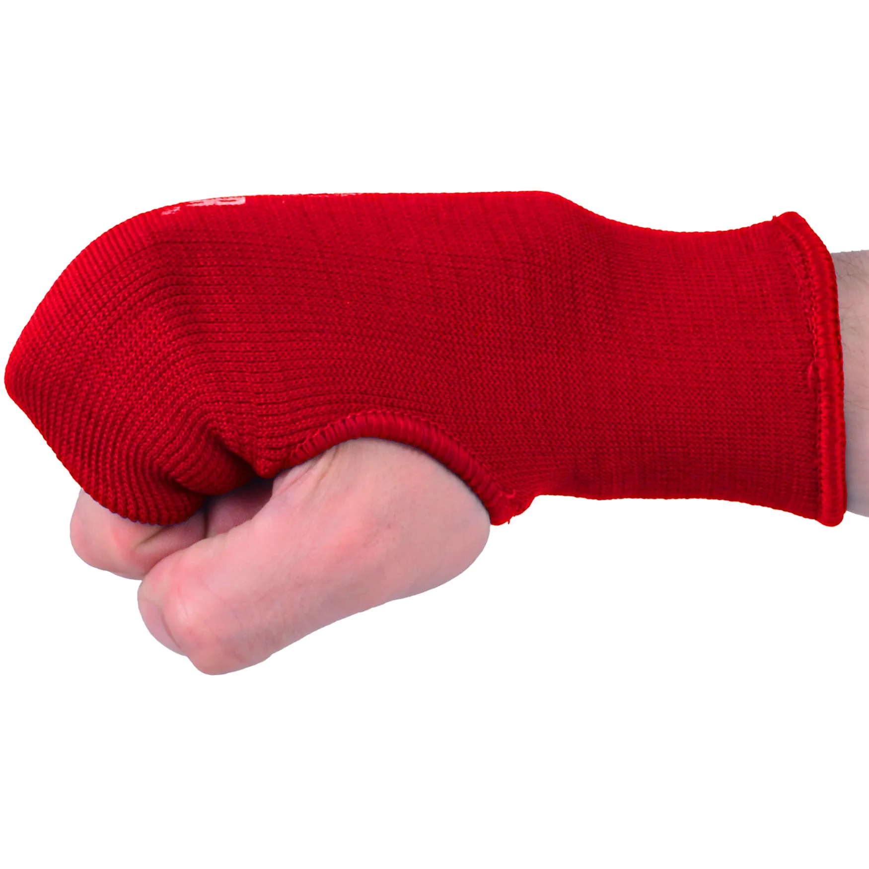 MAR-168C | Red Elasticated Fabric Mitts For Hand Protection