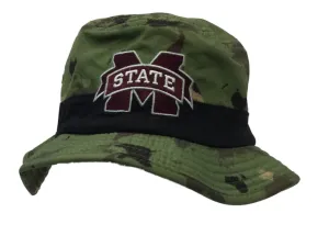 Mississippi State Bulldogs Adidas Green World Map Bucket Hat Cap (S/M)