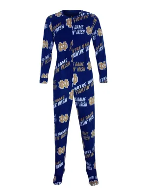 Notre Dame Fighting Irish Mens Cozy Full-Body One-Piece Union Suit Pajamas