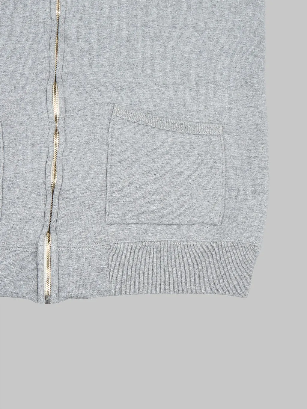 The Strike Gold Loopwheeled Zip Hoodie Grey