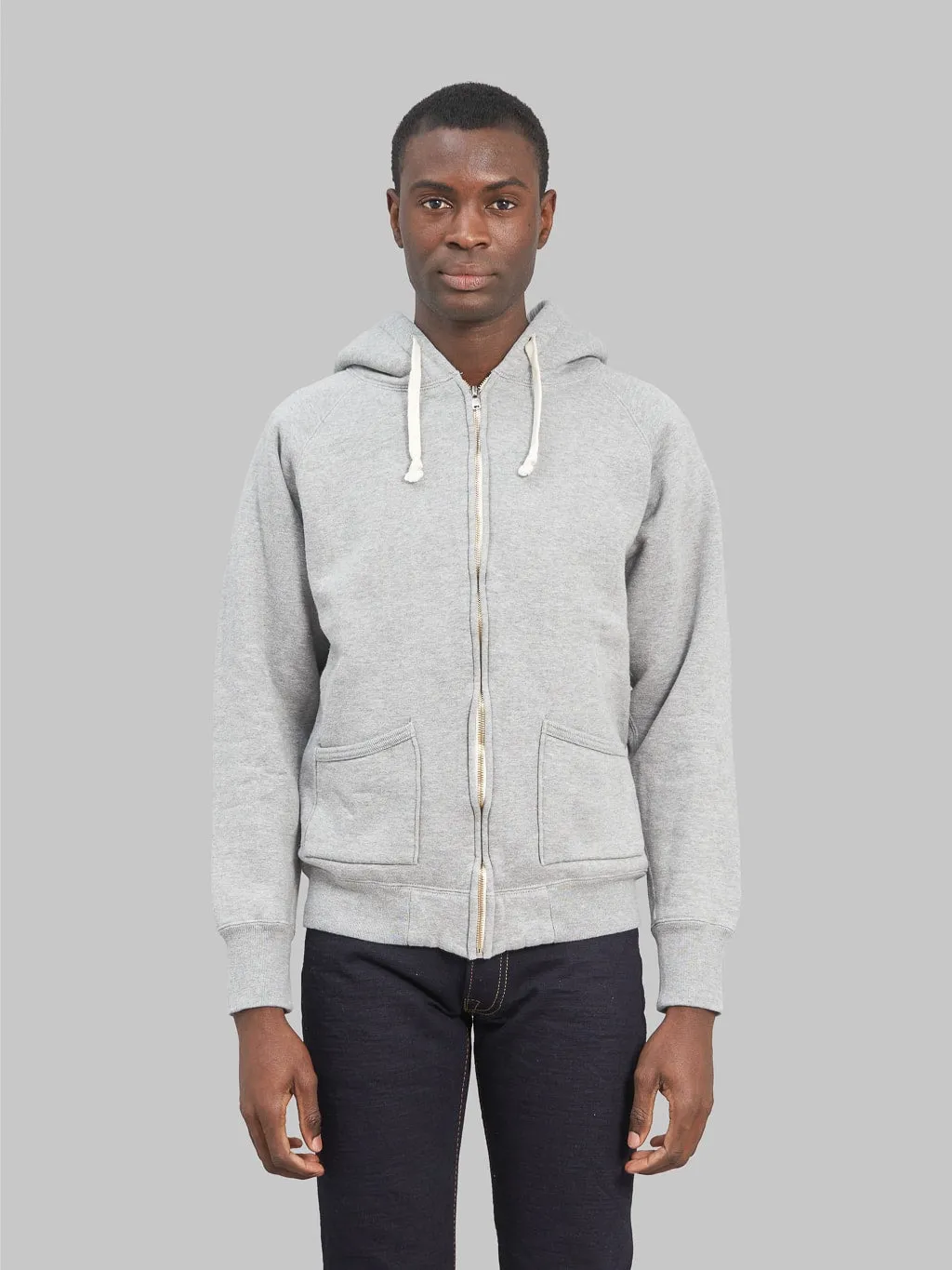 The Strike Gold Loopwheeled Zip Hoodie Grey