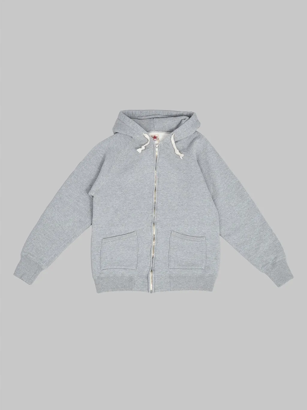 The Strike Gold Loopwheeled Zip Hoodie Grey