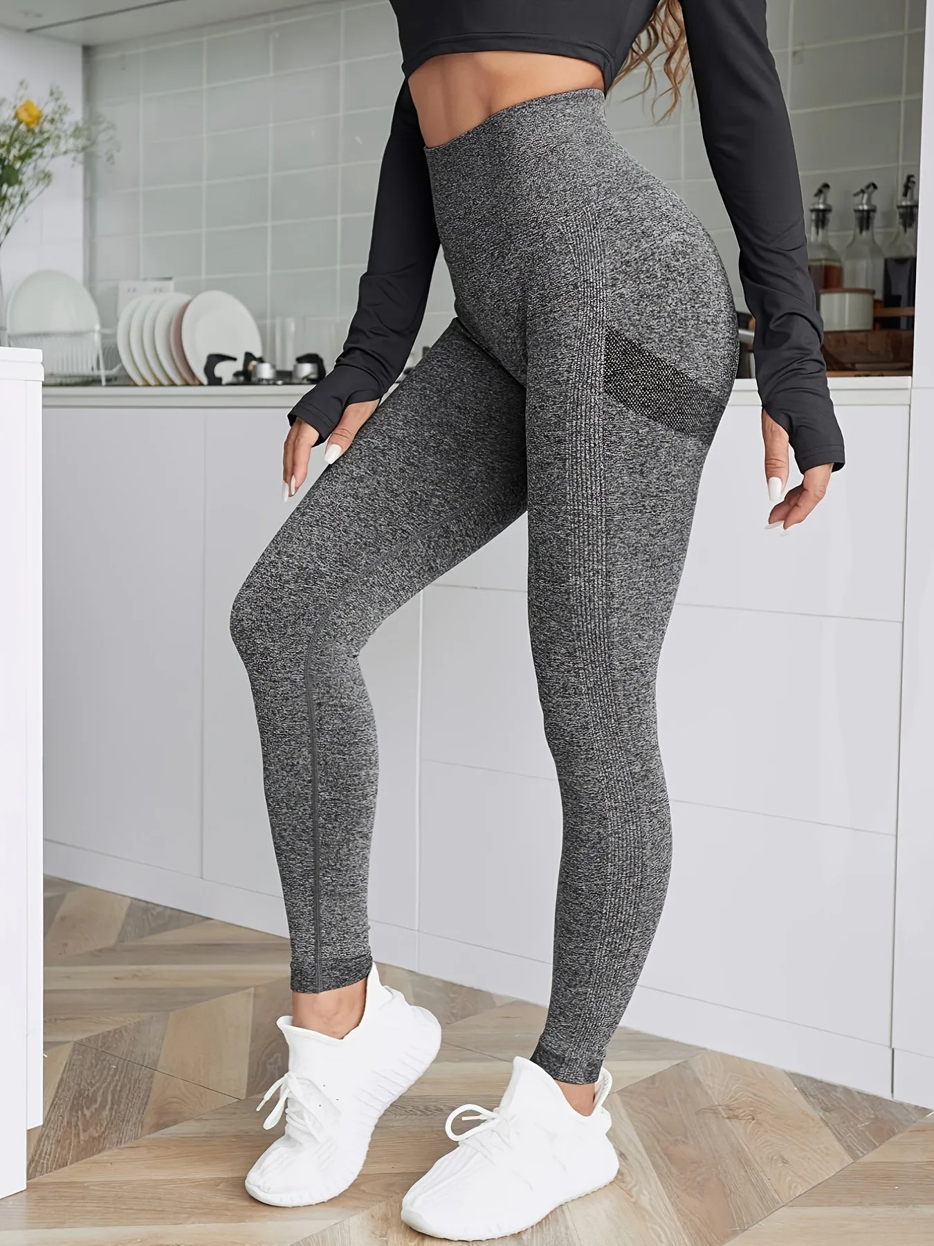 Women's Stretchy Yoga Pants High Waist Sports Pants Workout Fitness Sports Leggings